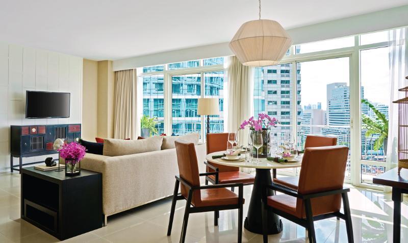 Dusit Suites Hotel Ratchadamri, Μπανγκόκ Εξωτερικό φωτογραφία A living room at the hotel